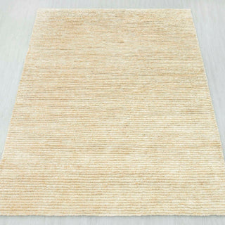 Minimal Handwoven Ivory Wool Rug – Soft Textured Area Carpet