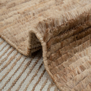 Textured Handwoven Beige Wool Rug – Modern Neutral Area Carpet