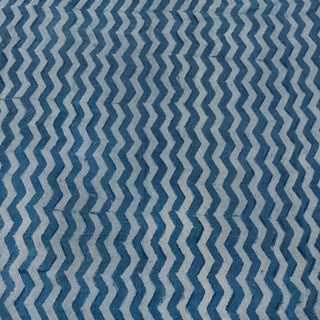 Blue Chevron Pattern Rug