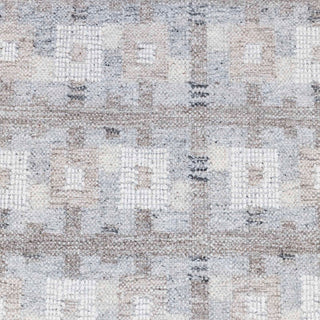 Soft Grey Scandinavian Flatweave Rug