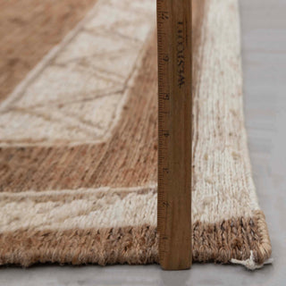 Camel Brown Tribal Geometric Rug