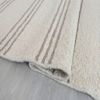 Terrance Ivory Linear Stripe Rug