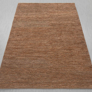 Brown Textured Handwoven Rug