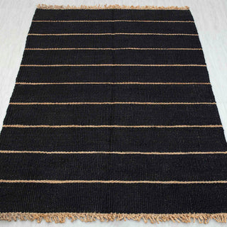 Armaan Burgundy Striped Handwoven Rug