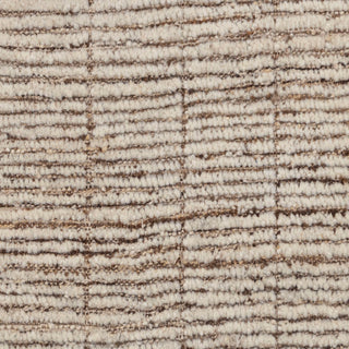 Ivory Textured Wool Rug – Minimal Handwoven Carpet