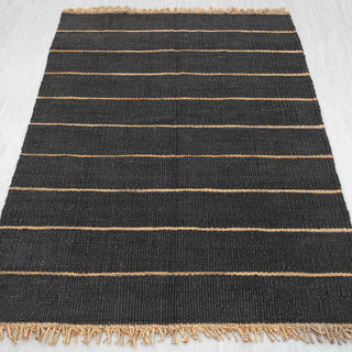 Armaan Burgundy Striped Handwoven Rug