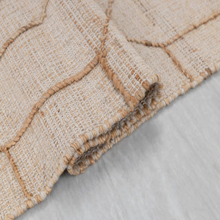 Aster Beige Geometric Flatweave Rug