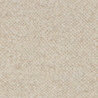 Minimal Solid Ivory Wool Rug – Modern Handwoven Plain Area Carpet