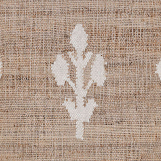 Beige Floral Motif Rug