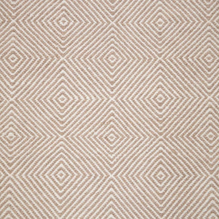 Beige Diamond Geometric Handwoven Rug – Modern Pattern Carpet