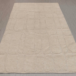 Ivory Textured Block Rug