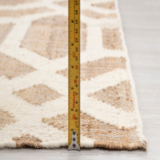 Beige Lattice Handwoven Rug