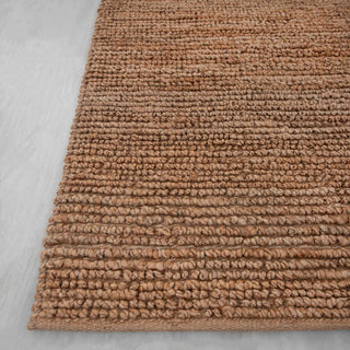 Brown Textured Handwoven Rug