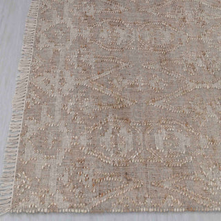 Elara Beige Vintage Medallion Flatweave Rug