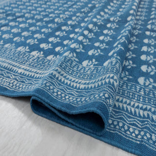 Blue Heritage Block Print Rug