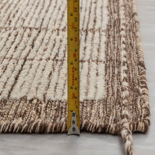 Ivory Textured Wool Rug – Minimal Handwoven Carpet