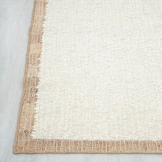 Ivory Border Runner Rug