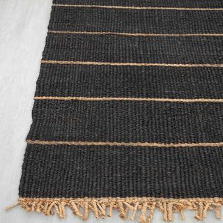 Armaan Burgundy Striped Handwoven Rug