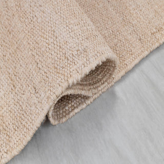 Luna Natural Solid Flatweave Rug