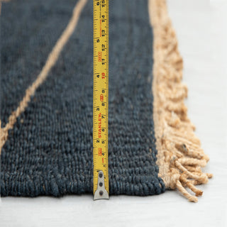 Armaan Burgundy Striped Handwoven Rug