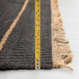Armaan Burgundy Striped Handwoven Rug