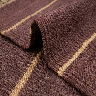 Armaan Navy Solid Striped Jute Rug