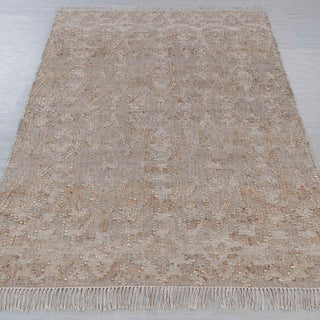 Elara Beige Vintage Medallion Flatweave Rug