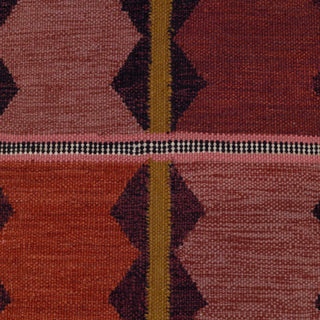 Kavi Rust Scandinavian Flatweave Rug