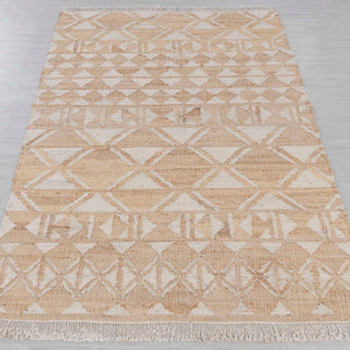 Siena Beige Tribal Flatweave Rug