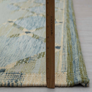 Kavi Blue Scandinavian Flatweave Rug