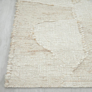 Ivory Textured Abstract Rug