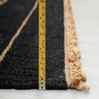 Armaan Burgundy Striped Handwoven Rug