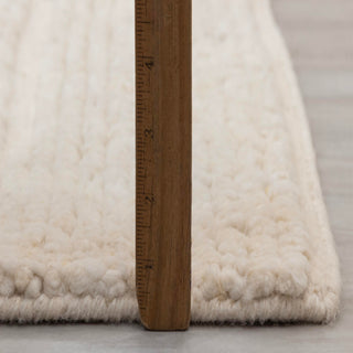 Ivory Minimal Textured Wool Rug