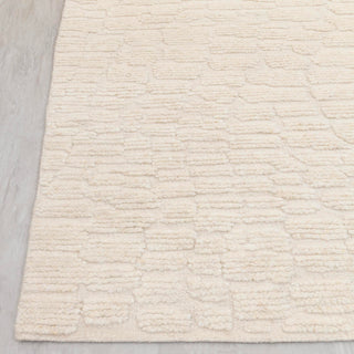 Ivory Textured Wool Rug