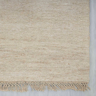 Ivory Natural Handwoven Minimal Jute Rug