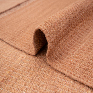 Muji Rust Wool Hand Woven Wool Flatweave Rug