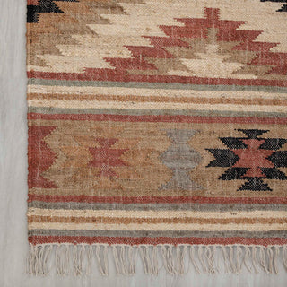 Beige Tribal Diamond Rug